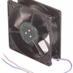 8005756453 W2G115-AE31-01, Fan Tubeaxial 24VDC Square - 127mm L x 127mm H Ball 130.0 CFM (3.64m³/min) 2 Wire Leads Hirschmann