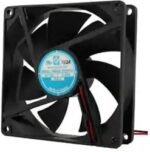 8007019458 OD9225-12HBIP69K, Fan Tubeaxial 12VDC Square - 92mm L x 92mm H Ball 50.0 CFM (1.40m³/min) 2 Wire Leads Hirschmann