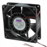 8006044088 G1338M12B-FSR, Fan Tubeaxial 12VDC Square - 127mm L x 127mm H Ball 122.1 CFM (3.42m³/min) 2 Wire Leads Hirschmann