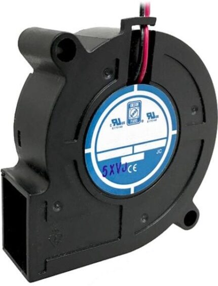 8005184162 ODB5115-12LB, Blowers & Centrifugal Fans DC Blower, 51x51x15mm, 12VDC, 2.8CFM, 0.72W, 28.7dBA, 3500RPM, Ball, Lead Wire Hirschmann
