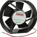 8006998490 MA1751E12B-FSR, Fan Tubeaxial 12VDC Rectangular/Rounded - 172mm L x 150mm H Ball 269.2 CFM (7.54m³/min) 2 Wire Leads Hirschmann