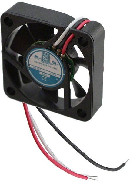 8007049700 OD4010-12HB01A, DC Fans DC Fan, 40x40x10mm, 12VDC, 7CFM, 0.1A, 25dBA, Ball, Wire, Open Collector Tach Hirschmann