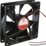 8005769293 OD9225-60HB, Fan Tubeaxial 60VDC Square - 92.5mm L x 92.5mm H Ball 69.0 CFM (1.93m³/min) 2 Wire Leads Hirschmann