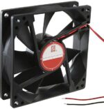8006046139 OD9225-48HB, Fan Tubeaxial 48VDC Square - 92.5mm L x 92.5mm H Ball 50.0 CFM (1.40m³/min) 2 Wire Leads Hirschmann