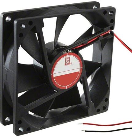 8006046139 OD9225-48HB, Fan Tubeaxial 48VDC Square - 92.5mm L x 92.5mm H Ball 50.0 CFM (1.40m³/min) 2 Wire Leads Hirschmann