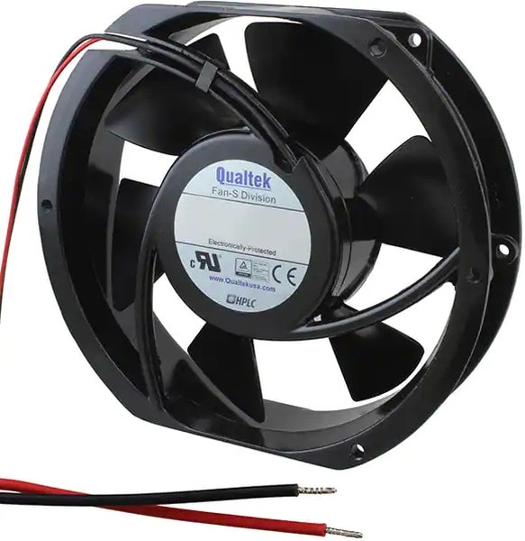 doc007790669 8005998138 FDD1-17238CBHW42, Fan Tubeaxial 12VDC Rectangular/Rounded - 172mm L x 151mm H Ball 310.0 CFM (8.68m³/min) 2 Wire Leads Hirschmann — изображение 1