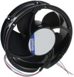 8005738331 6312/2TDHP, Fan Tubeaxial 12VDC Round - 172mm Dia Ball 353.0 CFM (9.88m³/min) 4 Wire Leads Hirschmann