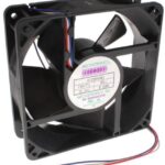 8006135917 G1238M24B1-FSR-TTL, Fan Tubeaxial 24VDC Square - 120mm L x 120mm H Ball 125.0 CFM (3.50m³/min) 3 Wire Leads Hirschmann