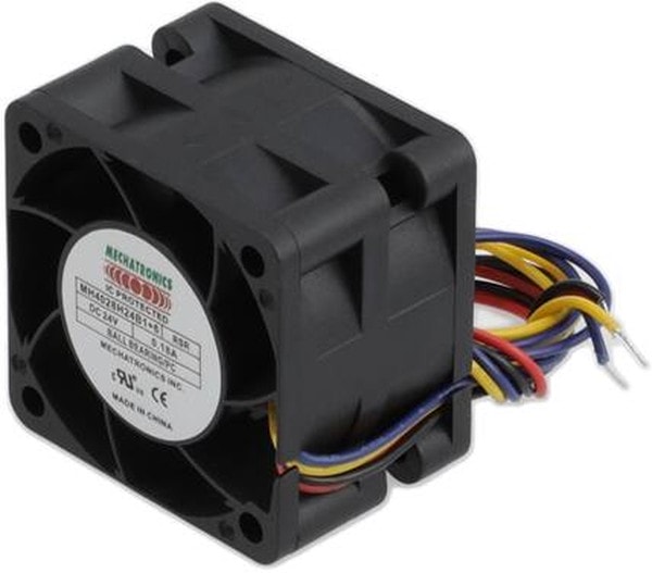 doc007790935 8005905867 MH4028H24B1+6-RSR-PC, Fan Tubeaxial 24VDC Square - 40mm L x 40mm H Ball 21.1 CFM (0.591m³/min) 4 Wire Leads Hirschmann — изображение 1