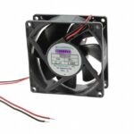 8005897760 G9232X12B-FSR, Fan Tubeaxial 12VDC Square - 92mm L x 92mm H Ball 68.0 CFM (1.90m³/min) 2 Wire Leads Hirschmann