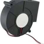 8006088968 BFB1024HH, Fan Blower 24VDC Rectangular/Rounded - 97.2mm L x 94.4mm H Ball 28.3 CFM (0.792m³/min) 2 Wire Leads Hirschmann
