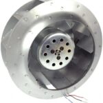 8006953544 19039871A, Fan Motorized Impellers 48VDC Round - 227mm Dia Ball 626.0 CFM (17.53m³/min) 3 Wire Leads Hirschmann