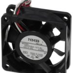 8005920656 06020SA-12T-EL-00, Fan Tubeaxial 12VDC Square - 60mm L x 60mm H Ball 30.4 CFM (0.851m³/min) 3 Wire Leads Hirschmann