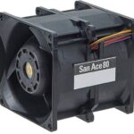 8005935103 9CRB0812P8G001, Fan Tubeaxial (Dual) 12VDC Square - 80mm L x 80mm H Ball 194.0 CFM (5.43m³/min) 4 Wire Leads per Fan Hirschmann