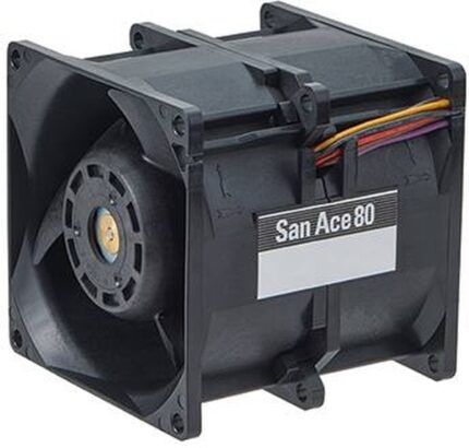 8005935103 9CRB0812P8G001, Fan Tubeaxial (Dual) 12VDC Square - 80mm L x 80mm H Ball 194.0 CFM (5.43m³/min) 4 Wire Leads per Fan Hirschmann