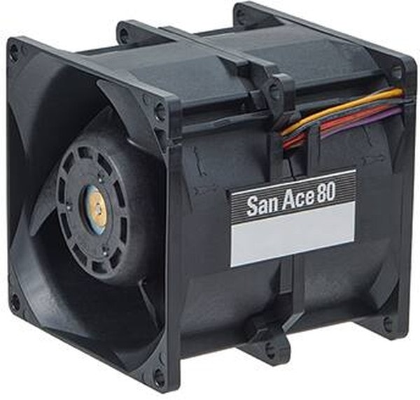 doc007791086 8005935103 9CRB0812P8G001, Fan Tubeaxial (Dual) 12VDC Square - 80mm L x 80mm H Ball 194.0 CFM (5.43m³/min) 4 Wire Leads per Fan Hirschmann — изображение 1