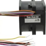 8006964726 9CR0612P5H03, Fan Tubeaxial (Dual) 12VDC Square - 60mm L x 60mm H Ball 65.3 CFM (1.83m³/min) 4 Wire Leads per Fan Hirschmann