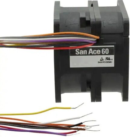 8006138110 9CRA0612P0G001, Fan Tubeaxial (Dual) 12VDC Square - 60mm L x 60mm H Ball 70.6 CFM (1.98m³/min) 3 Wire Leads per Fan Hirschmann