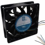 8005940457 OD1238-12HBVXC10A, Fan Tubeaxial 12VDC Square - 120mm L x 120mm H Ball 226.0 CFM (6.33m³/min) 4 Wire Leads Hirschmann
