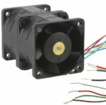 8005970470 GFC0412DS-TP01, Fan Tubeaxial (Dual) 12VDC Square - 40mm L x 40mm H Ball 30.5 CFM (0.854m³/min) 4 Wire Leads per Fan Hirschmann