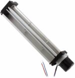 8006048440 QG030-198/12, Fan Blower, Cross Flow 12VDC Rectangular - 258mm L x 50mm H Ball 59.0 CFM (1.65m³/min) 2 Wire Leads Hirschmann