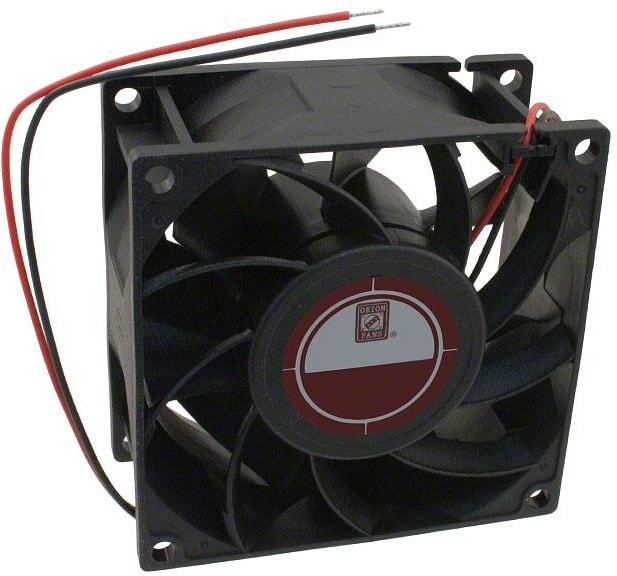 doc007791653 8006156609 OD8038-48HBVXC, Fan Tubeaxial 48VDC Square - 80mm L x 80mm H Ball 99.0 CFM (2.77m³/min) 2 Wire Leads Hirschmann — изображение 1