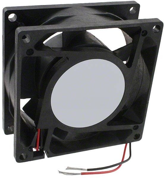 doc007791665 8006906031 19032556A, Fan Tubeaxial 24VDC Square - 80mm L x 80mm H Ball 45.0 CFM (1.26m³/min) 2 Wire Leads Hirschmann — изображение 1