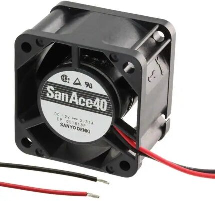 8005788333 109P0405H702, Fan Tubeaxial 5VDC Square - 40mm L x 40mm H Ball 6.4 CFM (0.179m³/min) 2 Wire Leads Hirschmann
