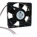 8005777089 19039992A, Fan Tubeaxial 24VDC Square - 127mm L x 127mm H Ball 150.0 CFM (4.20m³/min) 3 Wire Leads Hirschmann