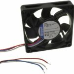 8034142387 712F/2, Axial Fan, 12 V dc, dc Operation, 43m³/h, 1.7W, 140mA Max, 70 x 70 x 15mm Hirschmann