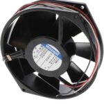 8005758100 7112N/2, Fan Tubeaxial 12VDC Round - 150mm Dia Ball 212.0 CFM (5.94m³/min) 3 Wire Leads Hirschmann