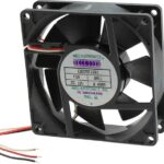 8006856145 E9225H12B3-FSR, Fan Tubeaxial 12VDC Square - 92mm L x 92mm H Ball 51.0 CFM (1.43m³/min) 2 Wire Leads Hirschmann