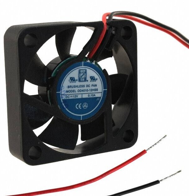 doc007791963 8006016037 OD4010-12HSS, FAN AXIAL 40X10.5MM 12VDC WIRE Hirschmann — изображение 1