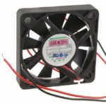 8005837439 M5210E05C-RSR, Fan Tubeaxial 5VDC Square - 52mm L x 52mm H 1 Ball/1 Sleeve 11.3 CFM (0.316m³/min) 2 Wire Leads Hirschmann