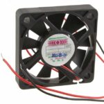 8005837439 M5210E05C-RSR, Fan Tubeaxial 5VDC Square - 52mm L x 52mm H 1 Ball/1 Sleeve 11.3 CFM (0.316m³/min) 2 Wire Leads Hirschmann