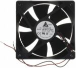 8005892257 AFB1212VH-T500, Fan Tubeaxial 12VDC Square - 120mm L x 120mm H Ball 103.7 CFM (2.90m³/min) 2 Wire Leads Hirschmann — изображение 2