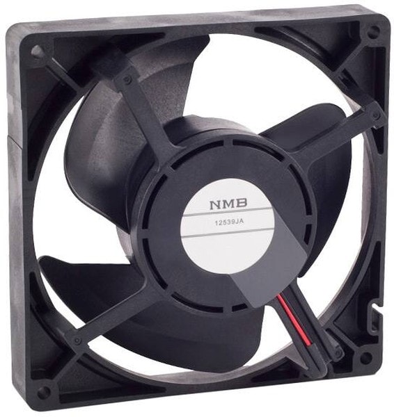 doc007792299 8006877818 12539JA-12M-BA-00, Fan Tubeaxial 12VDC Square - 125.4mm L x 125.4mm H Ball 57.3 CFM (1.60m³/min) 2 Wire Leads Hirschmann — изображение 1
