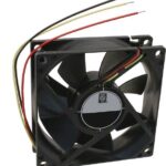 8005184117 OD8025-24HB02A, DC Fans DC Fan, 80x80x25mm, 24VDC, 40CFM, Ball, 2xWire 24AWG, Alarm Output Hirschmann