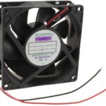 8005938289 G9232M12B-FSR, Fan Tubeaxial 12VDC Square - 92mm L x 92mm H Ball 48.0 CFM (1.34m³/min) 2 Wire Leads Hirschmann