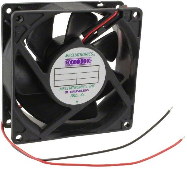 doc007792793 8005938289 G9232M12B-FSR, Fan Tubeaxial 12VDC Square - 92mm L x 92mm H Ball 48.0 CFM (1.34m³/min) 2 Wire Leads Hirschmann — изображение 1
