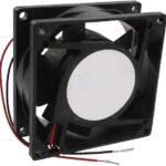 8006650410 19030615A, Fan Tubeaxial 12VDC Square - 80mm L x 80mm H Ball 33.0 CFM (0.924m³/min) 2 Wire Leads Hirschmann