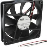 8005970228 4710KL-04W-B59-E00, Fan Tubeaxial 12VDC Square - 119mm L x 119mm H Ball 114.7 CFM (3.21m³/min) 3 Wire Leads Hirschmann