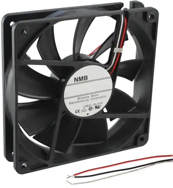 doc007792869 8005970228 4710KL-04W-B59-E00, Fan Tubeaxial 12VDC Square - 119mm L x 119mm H Ball 114.7 CFM (3.21m³/min) 3 Wire Leads Hirschmann — изображение 1