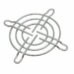 8006919638 109-149E, 52mm Sq Fan Finger Guard Nickel, Chrome Plated 3 Rings Hirschmann