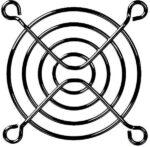 8004890774 08147-02, Fan Accessories 60mm Wire Form Fan Guard, Black E.D. Finish Hirschmann — изображение 2