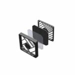 8007001468 8487, FAN FILTER ASSEMBLY 80MM Hirschmann