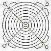 8005962502 08128, FAN GUARD 120MM METAL Hirschmann