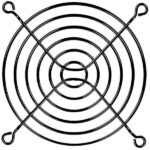 8007350832 08174-02, Fan Accessories 92mm Wire Form Fan Guard, Black E.D. Finish Hirschmann