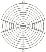 8004890762 08125, Fan Accessories 150mm Wire Form Fan Guard, Bright Nickel Chrome Finish Hirschmann — изображение 2