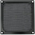 8006139485 AFM-92B, 92mm Sq Fan Filter/Screen Aluminum, Stainless Steel Black Anodized Hirschmann